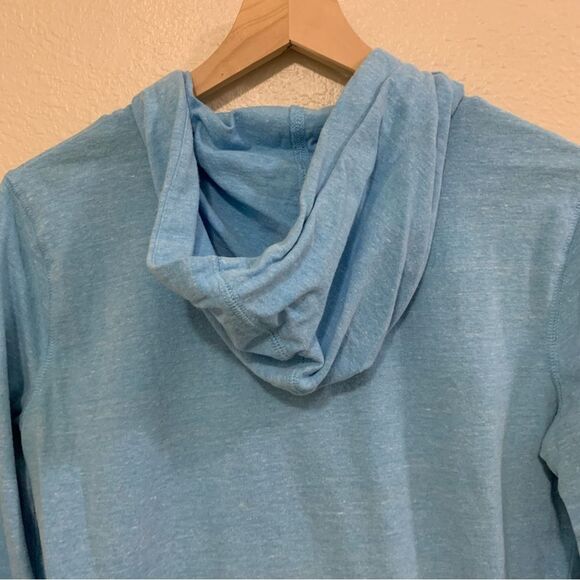 CHAMPION HOODIE WOMEN’S SMALL BLUE KANGAROO POCKETS SWEATSHIRT POP OVER. - Picture 5 of 12